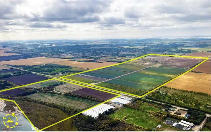 Saskatoon 395 Acres of farmland for sale Steve LeBlanc Red Deer Farm Realtor Alberta and Saskatchewan south west view of land