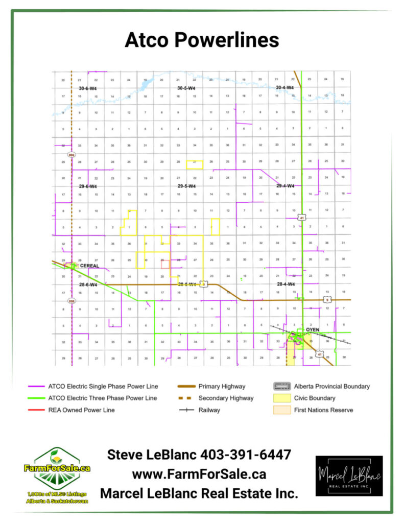 6,133 Acres of farmland for sale by Tender Oyen Alberta by Steve LeBlanc Farm Realtor Alberta and Saskatchewan www.FarmForSale.ca 11