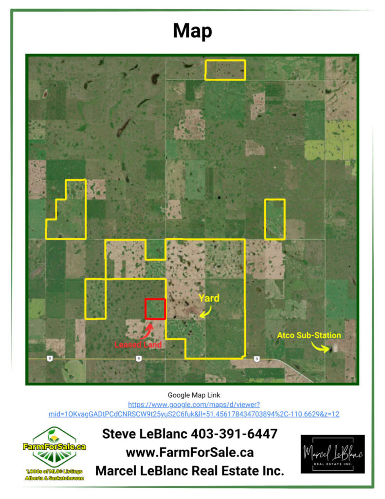 6,133 Acres of farmland for sale by Tender Oyen Alberta by Steve LeBlanc Farm Realtor Alberta and Saskatchewan www.FarmForSale.ca 7